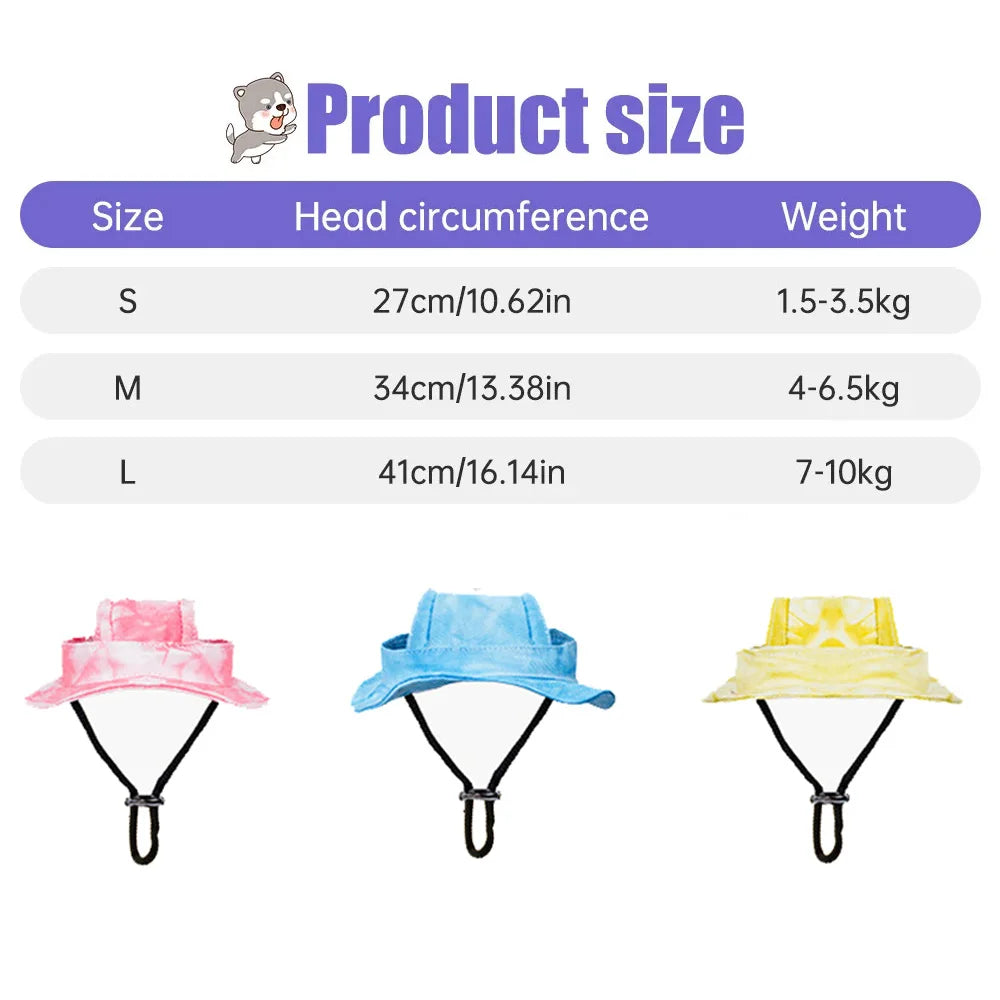 Comfy Pet Sun Hat with Ear Holes