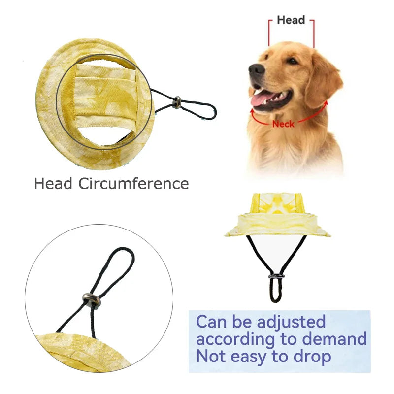 Comfy Pet Sun Hat with Ear Holes