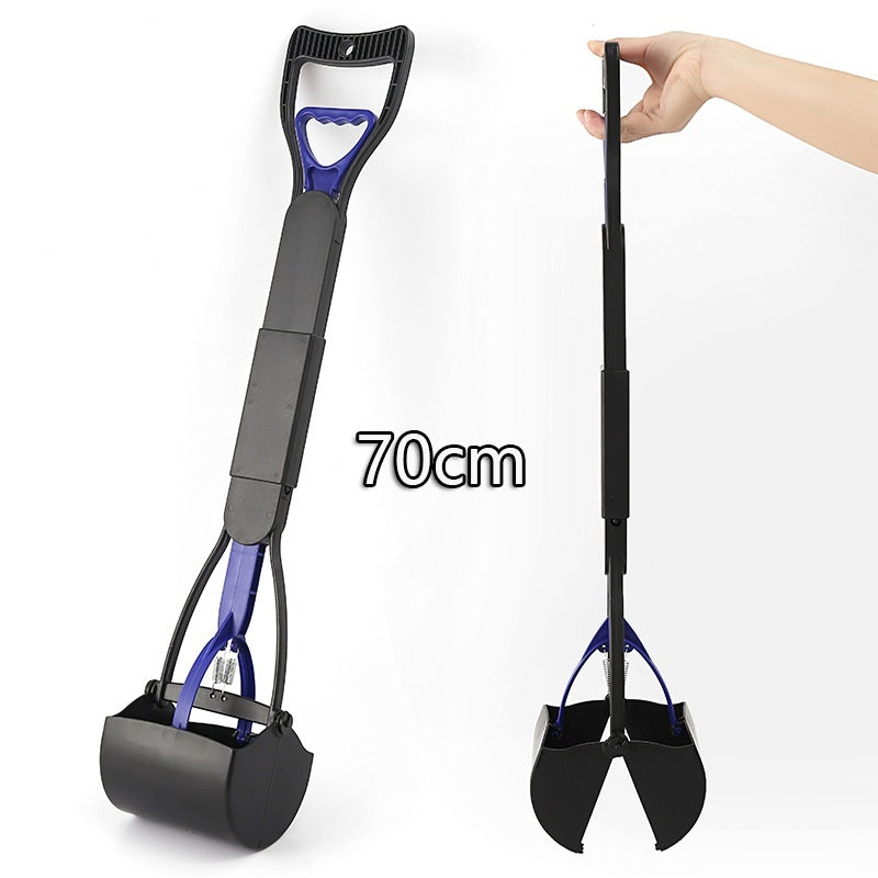 70cm-long Foldable Pet Waste Picker With A Handle For Picking Up Dog Poop